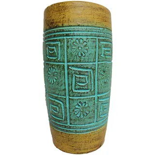 Vase Tonvase Terracottavase Blumenvase aus Ton 26 cm Handarbeit