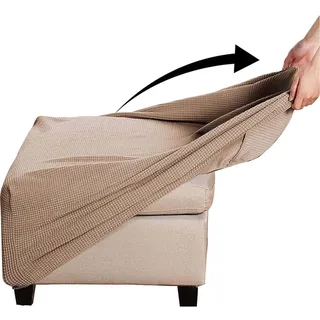 Yekuhe Hockerbezug Quadratisch Ottomane Schonbezug Quadratische Stretch Hocker Bezug Hocker Bezug für Ottomane Überzug Hockerbezug Quadratische Ottomane Abdeckungen(#9,50x50cm/20x20in)