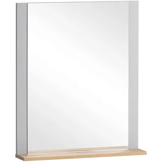 Schildmeyer MÖBELPARTNER Spiegel Jelda 154723 platingrau, eiche-landhaus 59,6 x 12,3 x 71,1 cm