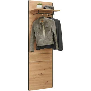 VOLEO Garderobenpaneel Voleo 58 x 184 x 31,6 cm Schwarz Eiche