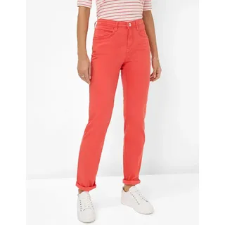 Brax Damen Five-Pocket-Hose Style CAROLA CRANBERRY, denim rot, Gr. 46K