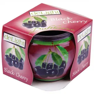 HS Candle Duftkerze im Glas (1-tlg), Black Cherry, Duftnote fruchtig, Ø7x6cm, bis zu 22h Brenndauer rot