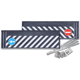 Hansen Styling Parts LKW-Heckschürze/Schmutzfängerleiste Einbahnstraße (aus Hartgummi) - Extra schwere Ausführung - 240x38 cm - 2teilig mit Befestigungsschienen