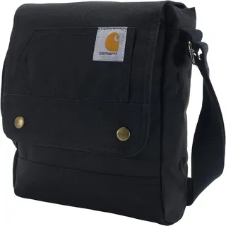 Carhartt Damen Umhängetasche, Schultertasche Tasche mit Schnappverschluss, langlebig, verstellbar, mit Klappverschluss, Everyday Crossbody Snap (Schwarz) - Einheitsgröße
