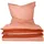 Renforcé apricot/kupfer 135 x 200 cm + 80 x 80 cm