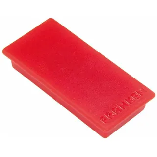 Franken Haftmagnet Magnet rot, Kunststoff 2,3 x 5,0 cm, 10 St.