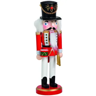 Nussknacker Trommler Holz Deko Figur Weihnachtsdeko Skulptur Holznussknacker