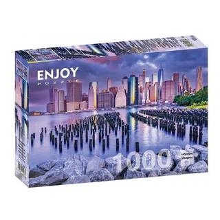 ENJOY-1065 - Cloudy Sky Over Manhattan, New York, Puzzle, 1000 Teile