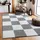 Hochflor-Teppich SANAT Milano 1250 grau hellgrau B 80cm H 30mm L 200cm Kunstfaser Teppiche Hochflor Wohnzimmer Schlafzimmer fussbodenheizungsgeeignet