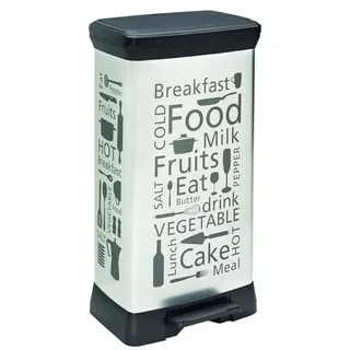 Curver Deco Bin 50 l Silber