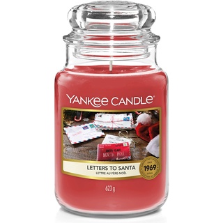 Yankee Candle Duftkerze im Glas (groß) | Letters to Santa | Brenndauer bis zu 150 Stunden