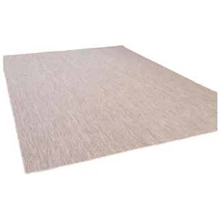 Steffensmeier In- und Outdoor Teppich Gotland | für Balkon, Terrasse und Küche | Strapazierfähig und wasserfest | in Braun, Größe: 200x200 cm