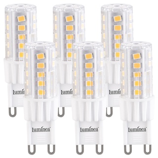 6er-Set LED-Stiftsockellampe G9 4,5W (ersetzt 30W) 480lm warmweiß 360°