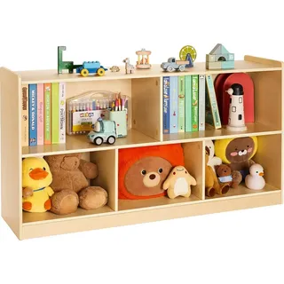 Vevor Kinderregal 114 cm Holz braun