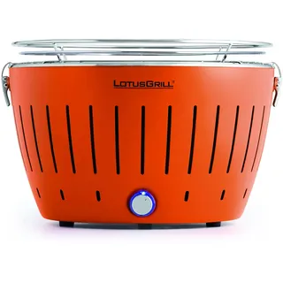 LotusGrill Classic G340 Mandarinenorange Holzkohlengrill mit USB Anschluss