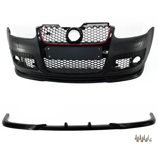 JOM Car Parts & Car Parts GmbH Front Spoiler Ansatz Lippe Stossstange Performance Look Universal schwarz Golf 5