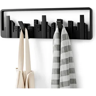 Umbra Garderobenhaken Skyline Schwarz