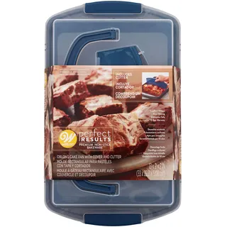 Wilton Recipe Right Rectangular Pan Backform mit Deckel, 32,5 x 22,5 cm