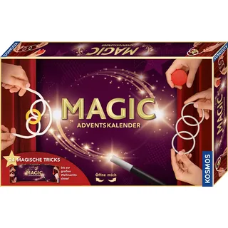 Kosmos MAGIC Zauber Adventskalender 2020, Spannende Zaubertricks, magische Zauber-Utensilien für die Adventszeit, Spielzeug-Adventskalender zum Zaubern für Kinder ab 8 Jahre, Zauberkasten, Weihnachten