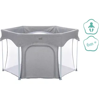 Littleworld Laufgitter Luxus 6-eckig mit einfacher Klappfunktion