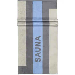 Cawö Saunatuch Sauna 232, 100% Baumwolle (1-St) grau