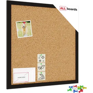 ALLboards Pinnwand 40 x 40 cm Schwarz