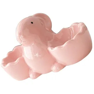 Eierbecher in Hasenform, handgefertigt, Keramik, weich gekochte Eier, lustig, sicher, Küchengeschirr, geeignet für Frühstück