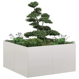 vidaXL Pflanzkübel 80 x 80 x 40 cm Weiß