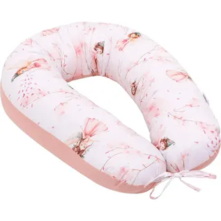 Schwangerschafts- und Stillkissen V-förmig, 170cm, waschbar, ergonomisch, atmungsaktiv - Rosa