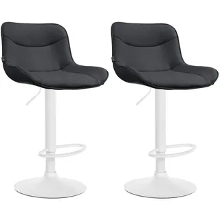 deluke Barhocker 49 x 51 x 85 cm Schwarz/Weiß