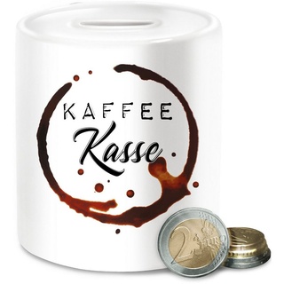 Shirtracer Spardose Kaffeekasse - Kaffee Kasse Friseur Arztpraxis, (1-tlg), Trinkgeld weiß