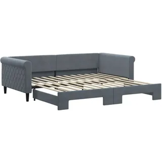 vidaXL Tagesbett 100 x 200 cm Dunkelgrau