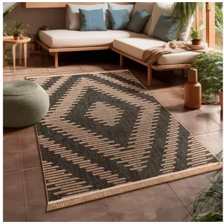 Paco Home Cologne 494 Outdoor-Teppich 120 x 160 cm Grau