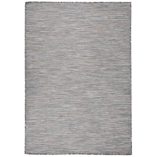 vidaXL Outdoor-Teppich Flachgewebe 160x230 cm Braun und Blau