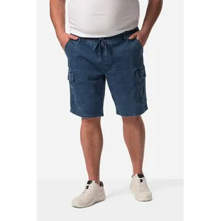 Men Plus Jeansbermudas Men+ Jeans-Cargobermuda bis 74 blau 68