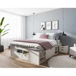 Möbel Boss Funktionsbett Till 160 x 200 cm weiß
