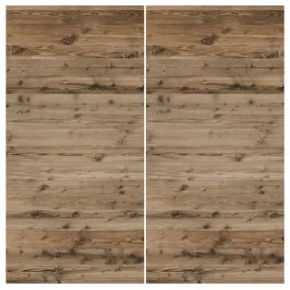 winwall Duschrückwand Duschrückwände ALU-Verbundplatte Dekor: Altholz Planken, (2-tlg), Wandverkleidung aus Alu braun 100 cm x 205 cm