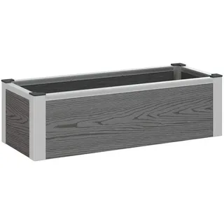 vidaXL Hochbeet 75 x 30 x 22 cm Grau