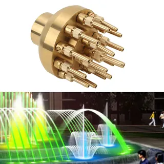 Kupferner Springbrunnen-sprinklerkopf G2 Zoll Dn50, Verstellbarer Dreistufiger Strahl, Sprühbrunnen Für Schwimmbäder, Teiche, Gärten Und Landschaftsgestaltung
