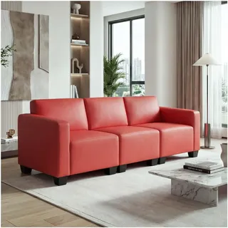 MCW 3-Sitzer Sofa Moncalieri ~ rot