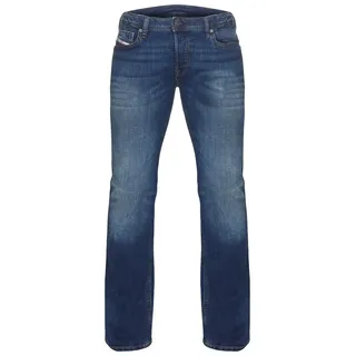 Diesel Bootcut-Jeans Diesel Herren Jeans Boot-Cut Hose 5-Pocket-Style, Regular Fit, ausgestellte Beinform, Länge: 32 blau 30