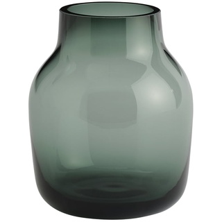 Muuto - Silent Vase, Ø 11 cm, dunkelgrün