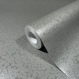Marburg Vliestapete Gepunktet Glanz Metalloptik Modern 10,05 m x 0,7 m Grau