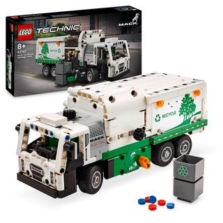 LEGO Technic Mack LR Electric Müllwagen, Müllauto-Modell für Recycling-Rollenspiele, Baubares LKW-Spielzeug für Kinder, Auto-Geschenk für Jung...