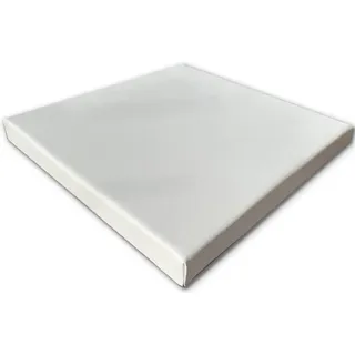 kissenfabrik-juwan Sitzkissen Pflegeleichtes Stuhlkissen in Vielen Farben - Schaumtoff - Kunstleder, Bankkissen 40 x 40 x 4 cm Kunstleder für Haus und Garten weiß