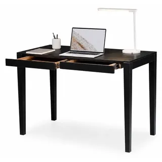 Schreibtisch Sekretär 110x75x60 Bürotisch schwarz Nachbildung #4499 - Schwarz
