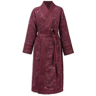 Pip Studio Bademantel Jasmin Jacquard Dunkelrosa XS