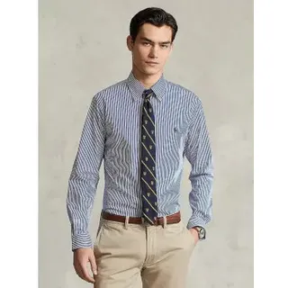 Polo Ralph Lauren für Herren. 710928255008 Custom Fit Hemd blau (M), Lässig, Baumwolle, Klassisch, Langarm