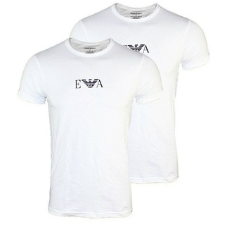 Emporio Armani T-Shirt T-Shirt 2er Pack T-Shirts Rundhals (2-tlg) weiß M