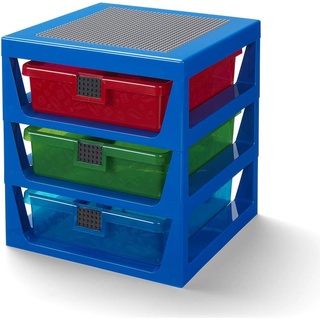 LEGO, Spielzeugaufbewahrung, 3-Drawer Storage Rack niebieski